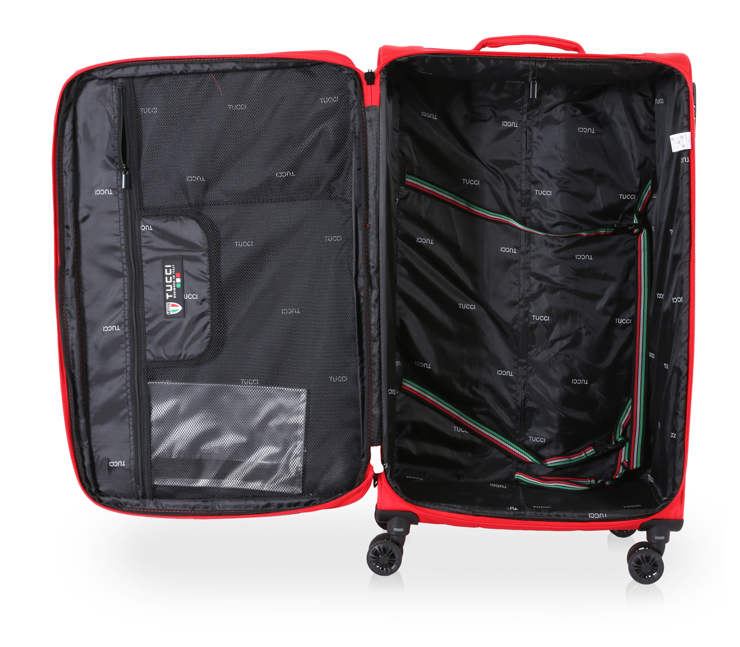TUCCI Italy SUPERIORE (20", 27", 29") Softside Detachable Wheel Luggage Set