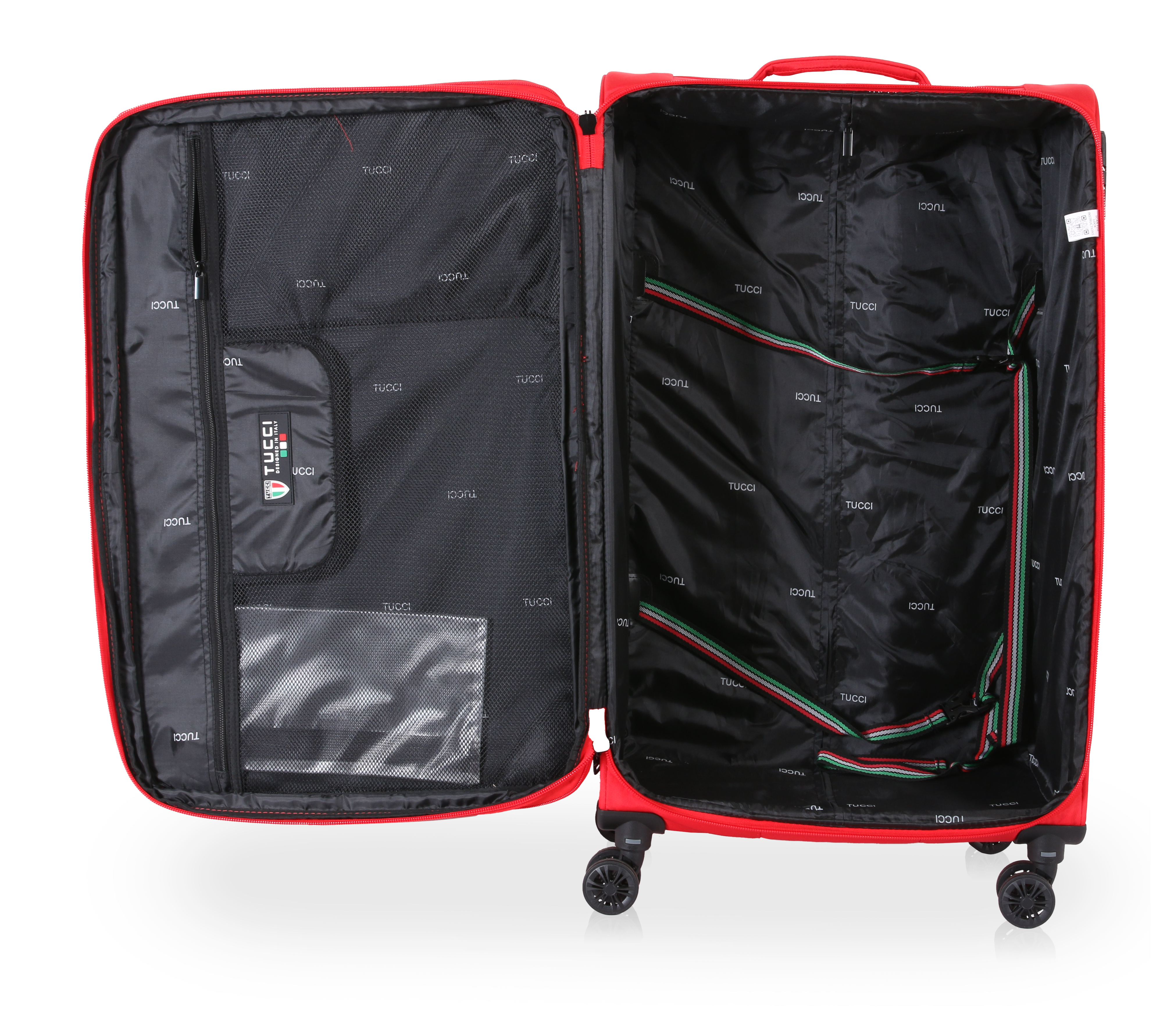 TUCCI Italy SUPERIORE (20", 27", 29") Softside Detachable Wheel Luggage Set