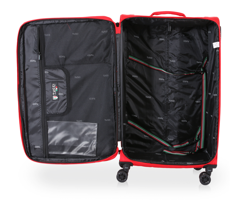 TUCCI Italy SUPERIORE (20", 27", 29") Softside Detachable Wheel Luggage Set