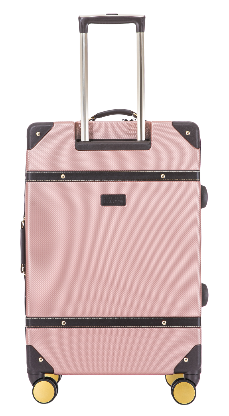 It luggage black & rose top gold trim 28 inch suitcase