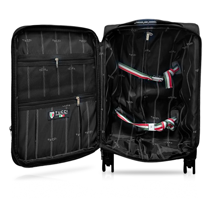 TUCCI Italy SQUISITA ABS 20" Carry On Luggage Suitcase
