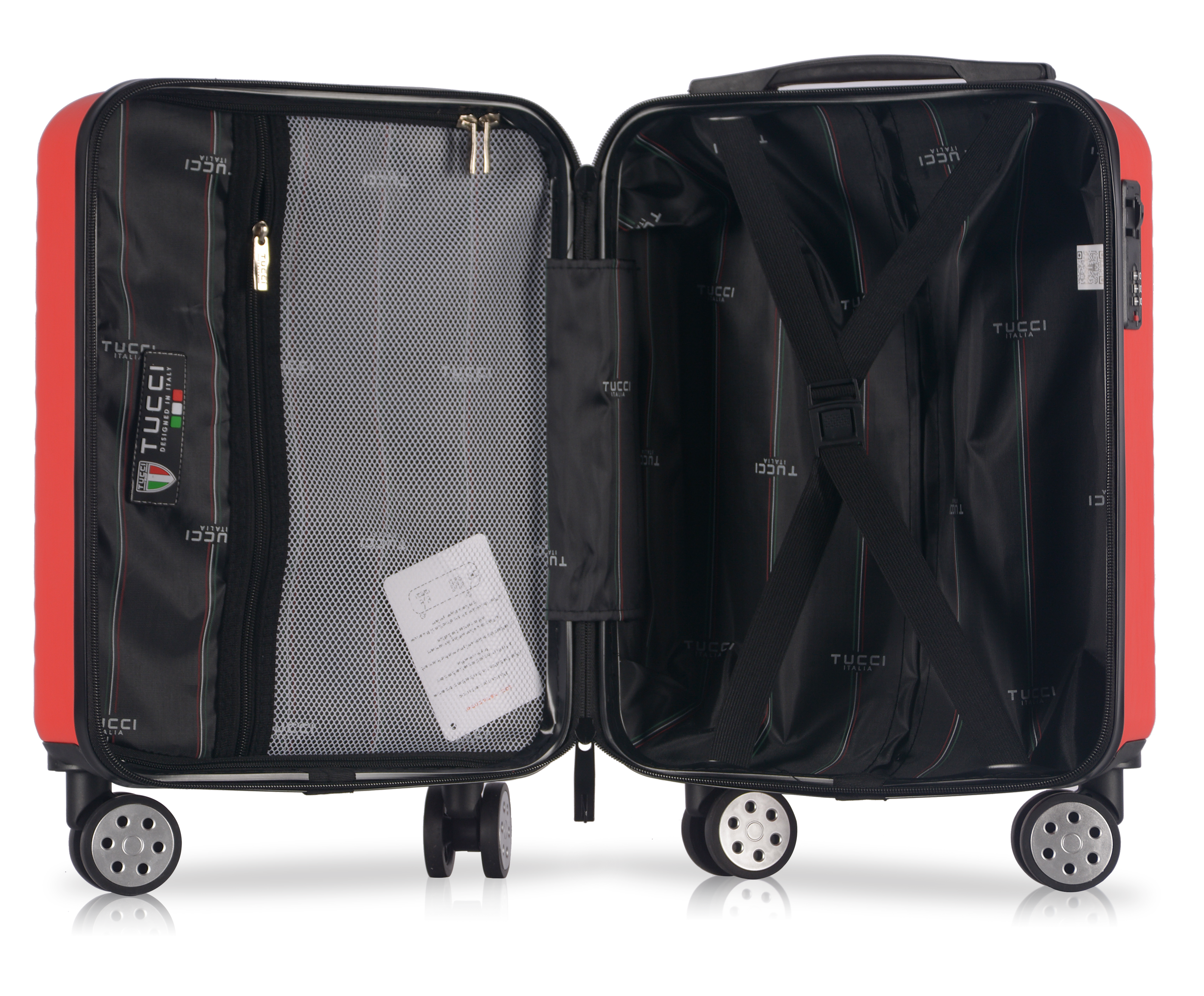 TUCCI Italy STORTA ABS 17" Carry On Luggage Suitcase