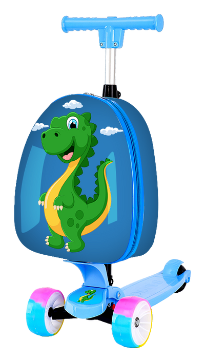 TUCCI Italy HAPPY DINO Scooter Style Kids Suitcase