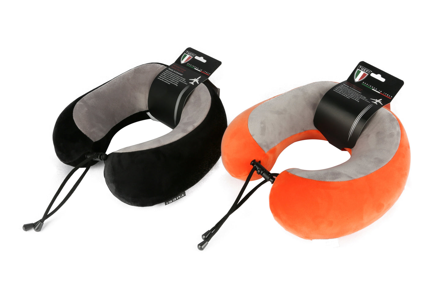 Memory Foam Travel Pillow - Orange