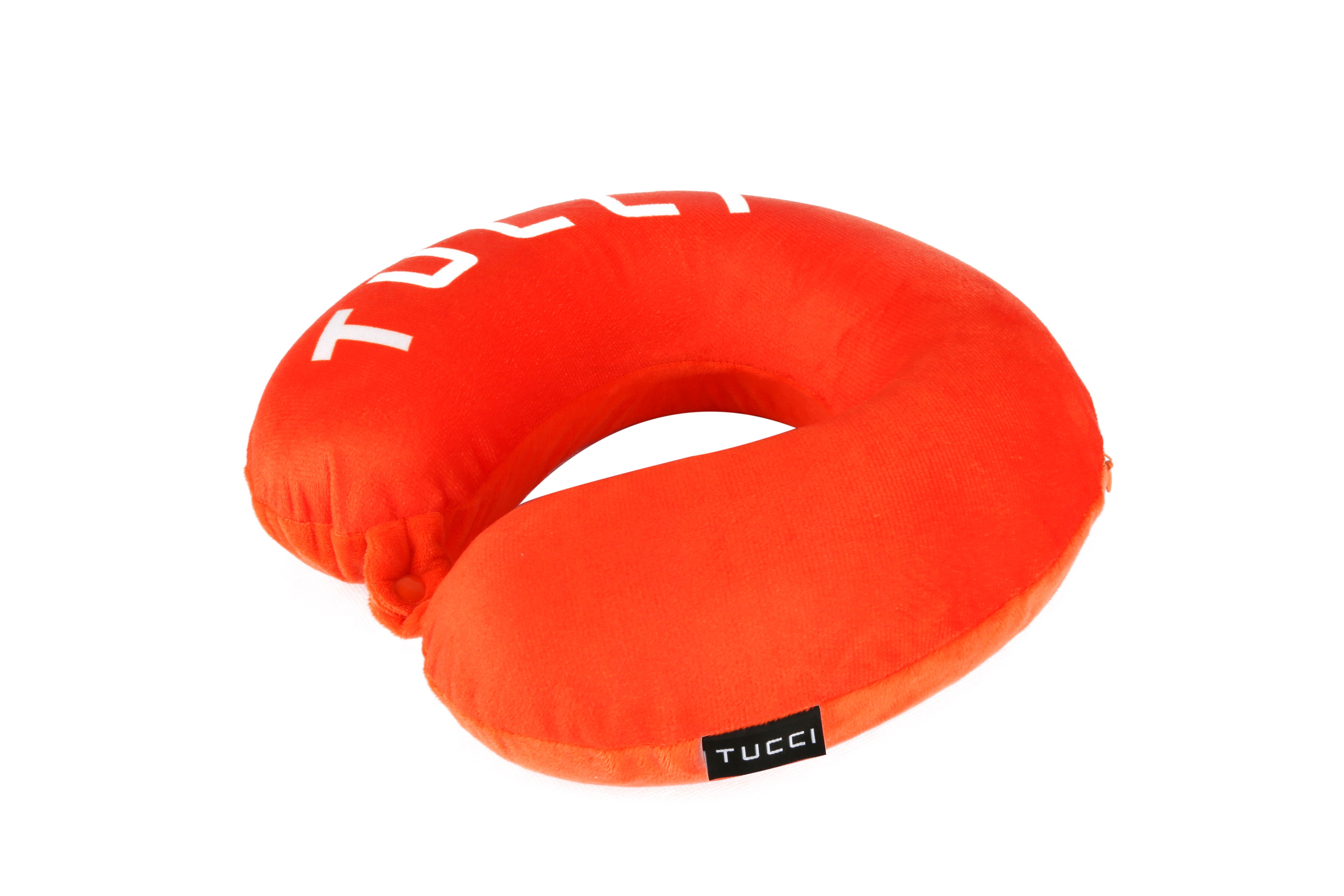 Memory Foam Travel Pillow - Orange