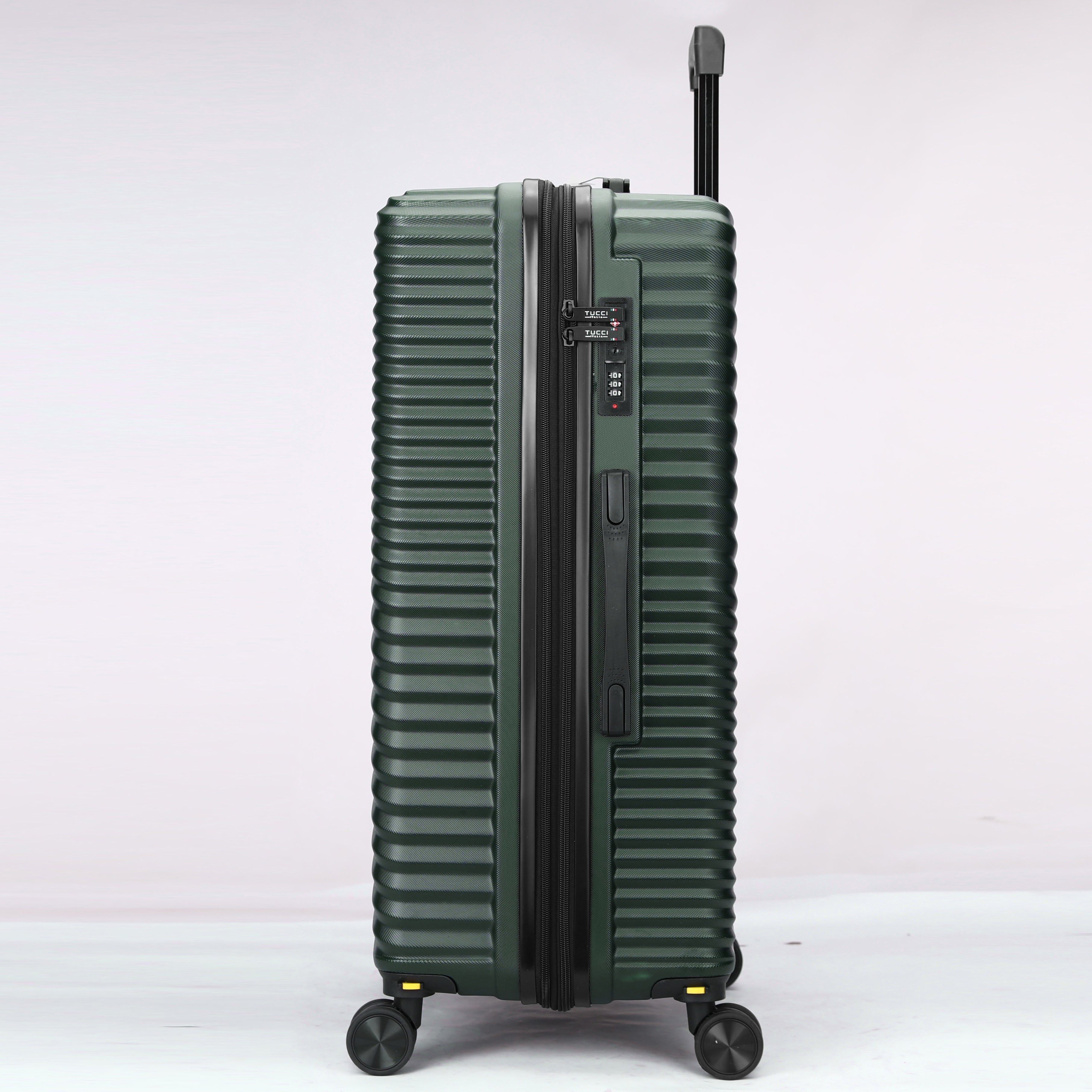 Tucci Italy Spettro 3-Piece Expandable Hardside Spinner Luggage Set, 20/28/30 Inches