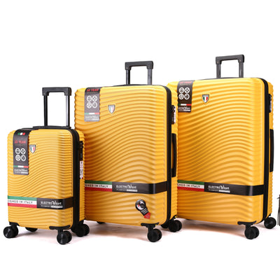 Tucci Italy Spettro 3-Piece Expandable Hardside Spinner Luggage Set, 20/28/30 Inches