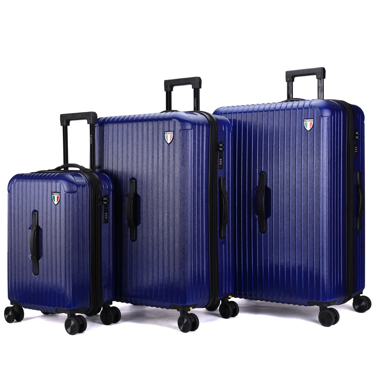 TUCCI LINEA  3-Piece Expandable Hardside Spinner Luggage Set, 20/28/30 Inches