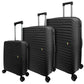 Polypropylene 3 PC Hardside Luggage Set (20", 28", 32") Matte Frosted Flexy-Armor Shell, 25% Expandable