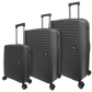 Polypropylene 3 PC Hardside Luggage Set (20", 28", 32") Matte Frosted Flexy-Armor Shell, 25% Expandable