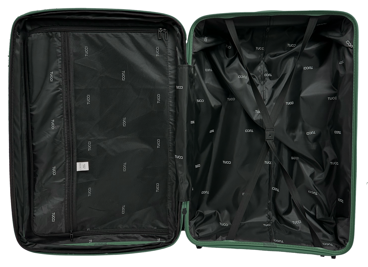 Polypropylene 3 PC Hardside Luggage Set (20", 28", 32") Matte Frosted Flexy-Armor Shell, 25% Expandable