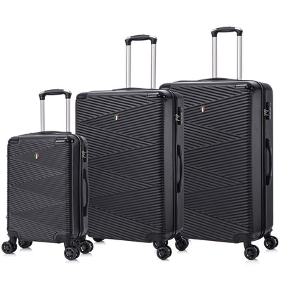 TUCCI Italy AVENZA 3PC Hardside Luggage Set (20", 24", 28")