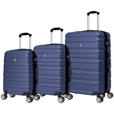 TUCCI Italy GIROVITA 3PC Hardside Luggage Set (20", 24", 28")