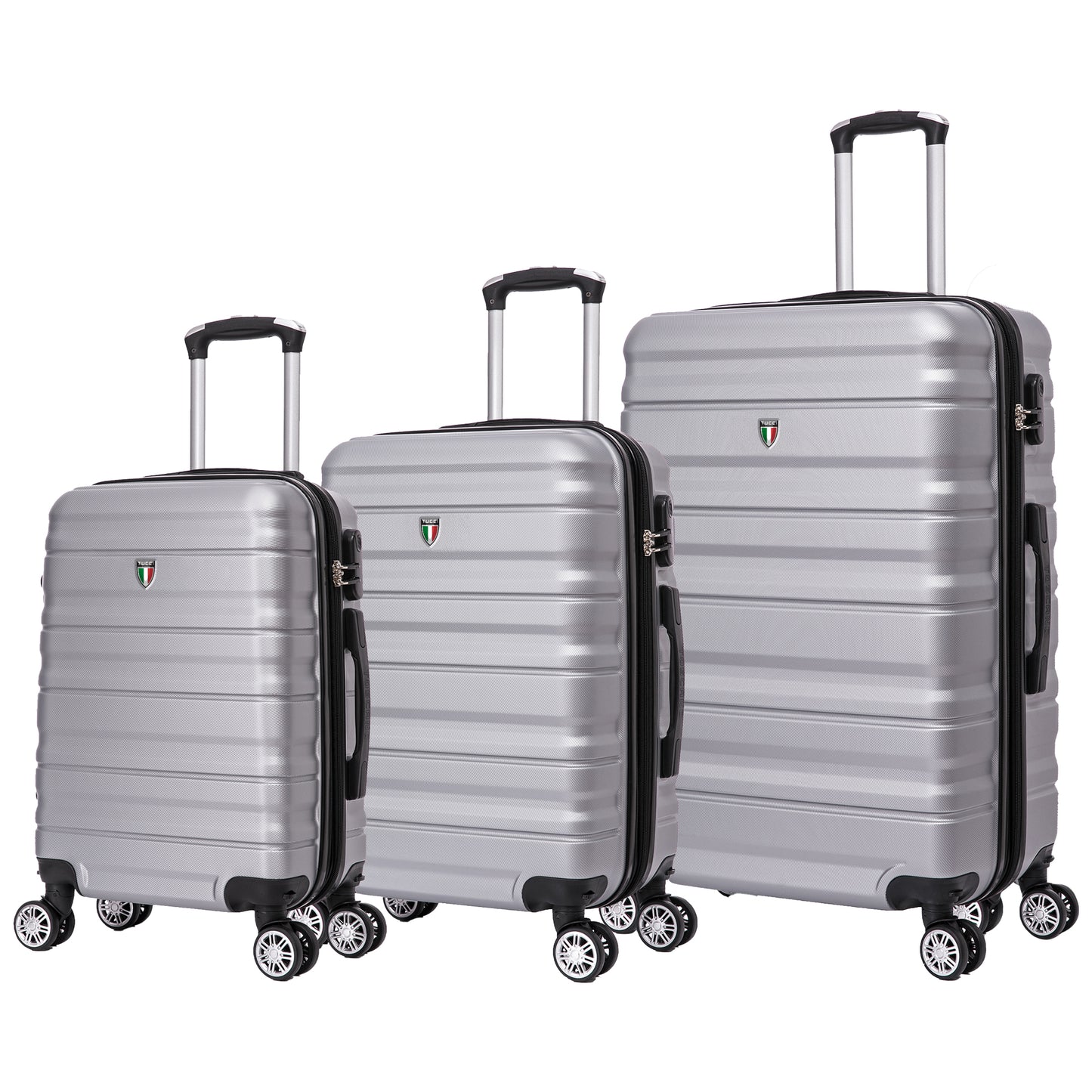 TUCCI Italy OCCHIO 3PC Hardside Luggage Set (20", 24", 28")