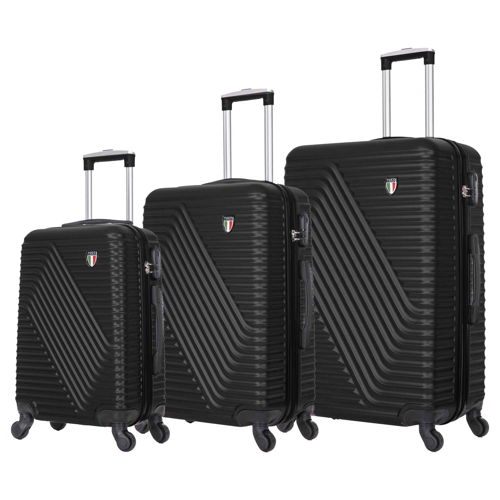TUCCI Italy TRAVOLA 3PC Hardside Luggage Set (20", 24", 28")
