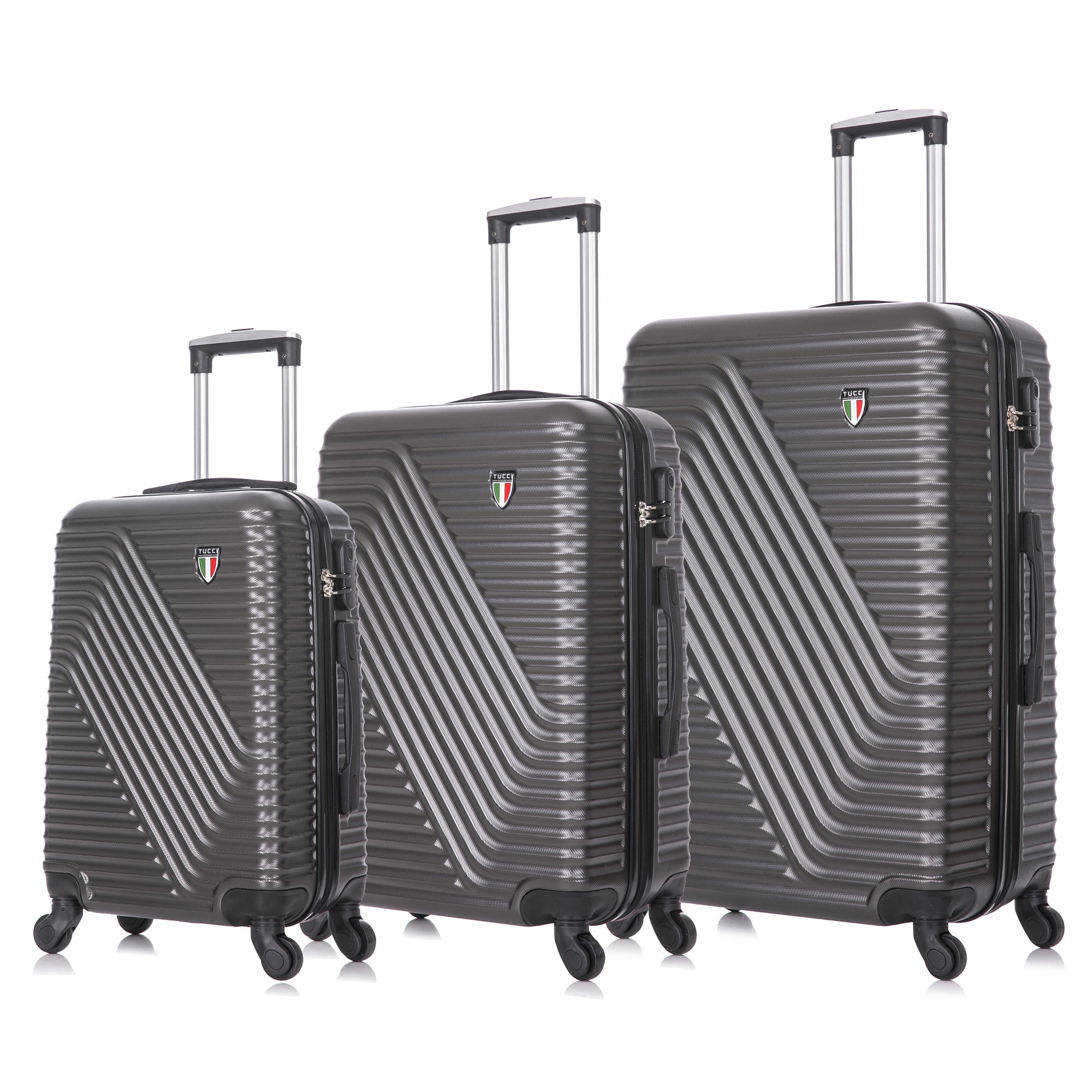 TUCCI Italy TRAVOLA 3PC Hardside Luggage Set (20", 24", 28")