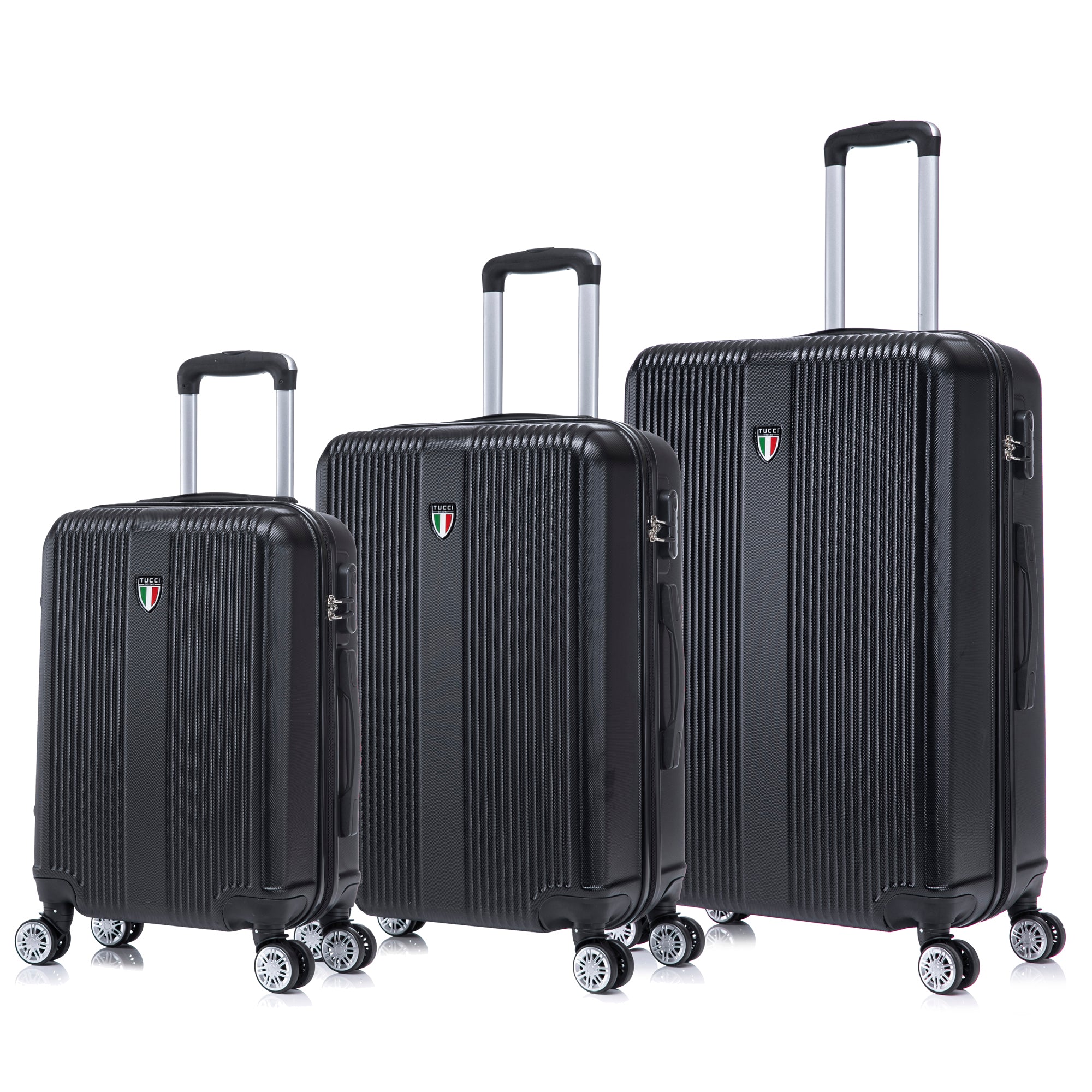 TUCCI Italy LUSTRIA 3PC Hardside Luggage Set (20", 24", 28")