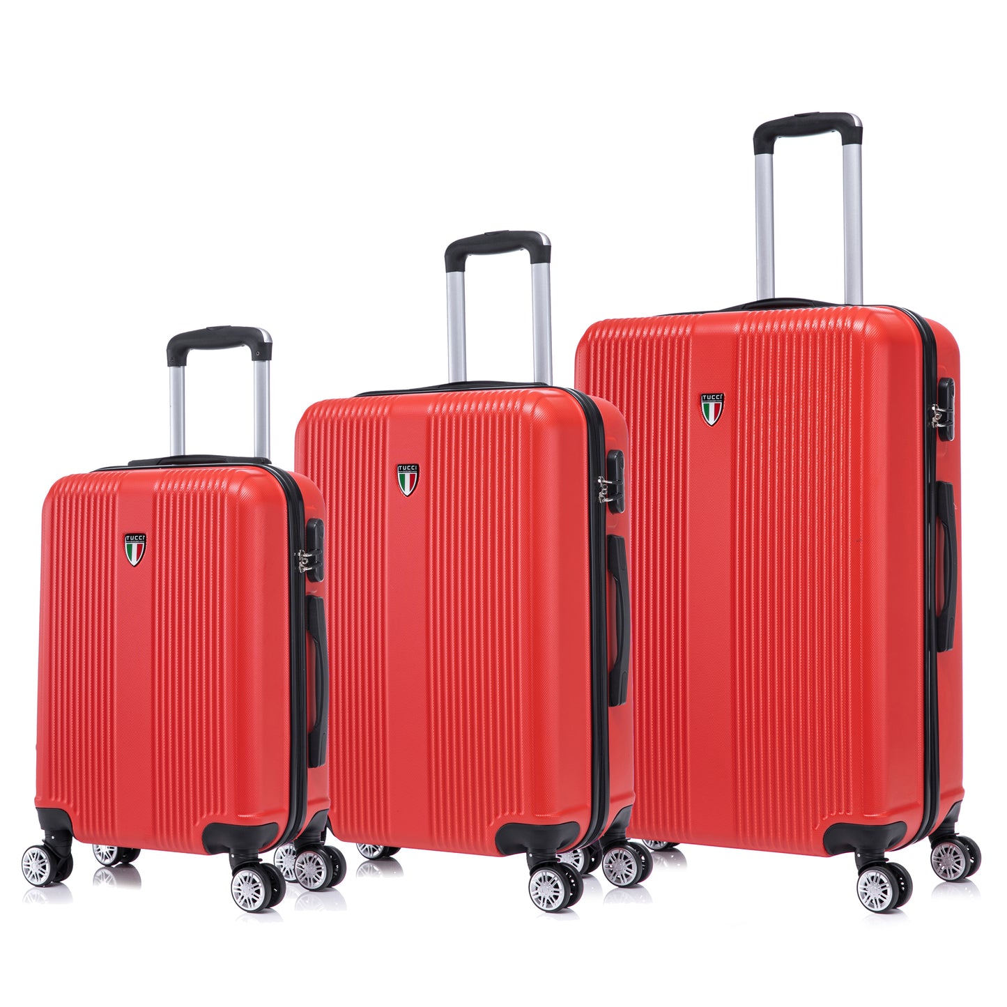 TUCCI Italy LUSTRIA 3PC Hardside Luggage Set (20", 24", 28")