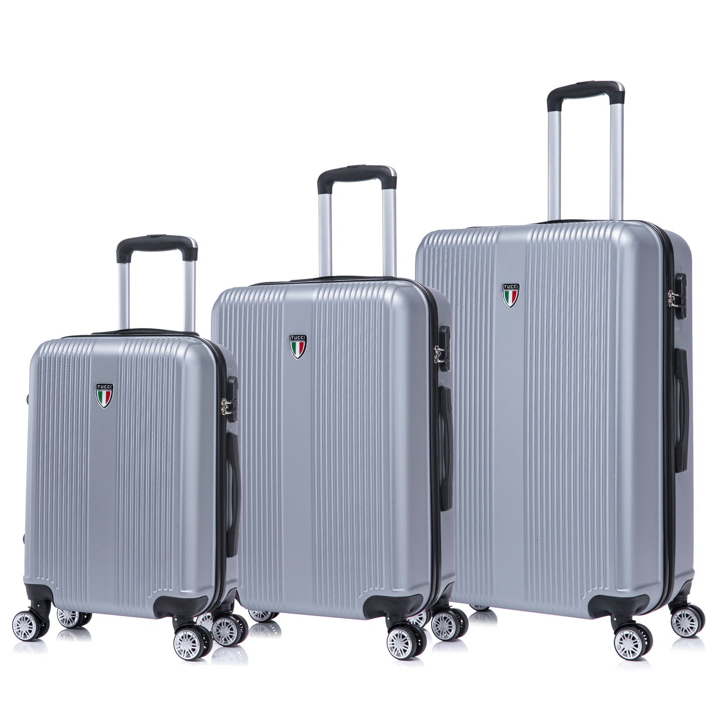 TUCCI Italy LUSTRIA 3PC Hardside Luggage Set (20", 24", 28")