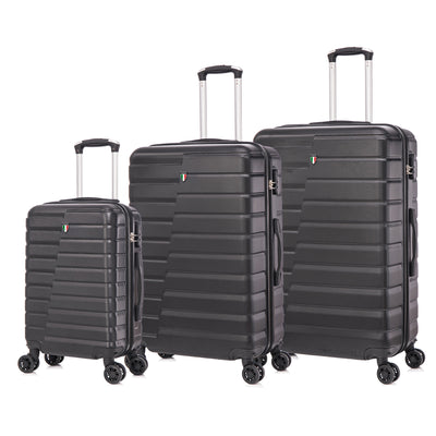 TUCCI Italy MARVELLO 3PC Hardside Luggage Set (20", 24", 28")