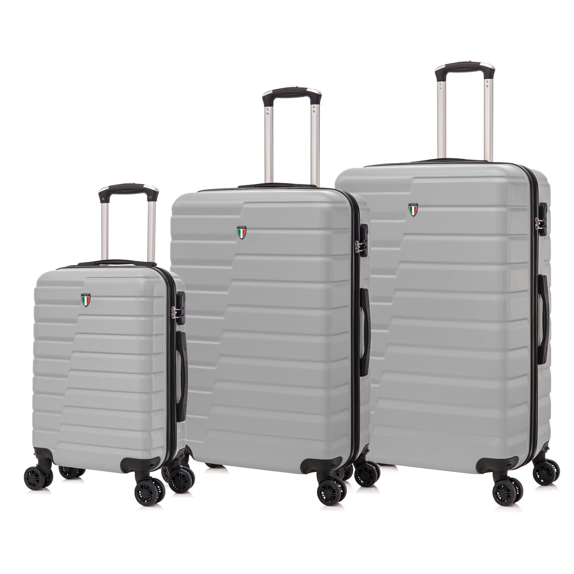 TUCCI Italy MARVELLO 3PC Hardside Luggage Set (20", 24", 28")