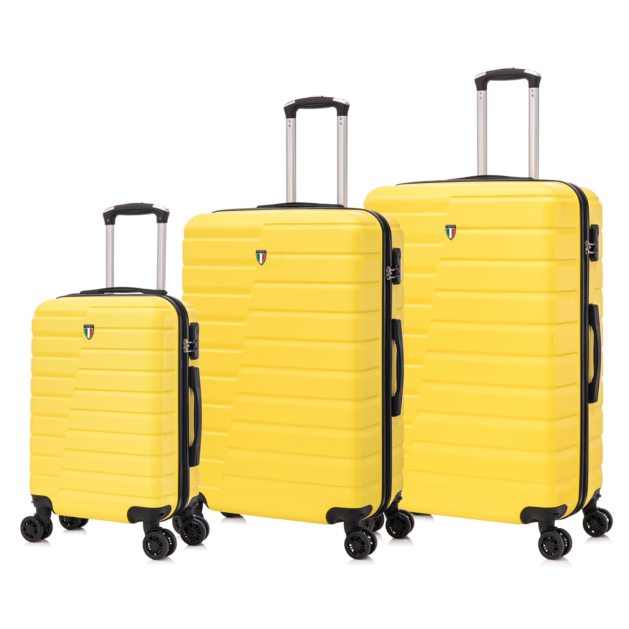 TUCCI Italy MARVELLO 3PC Hardside Luggage Set (20", 24", 28")