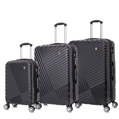 TUCCI Italy VOLARO 3PC Hardside Luggage Set (20", 24", 28")