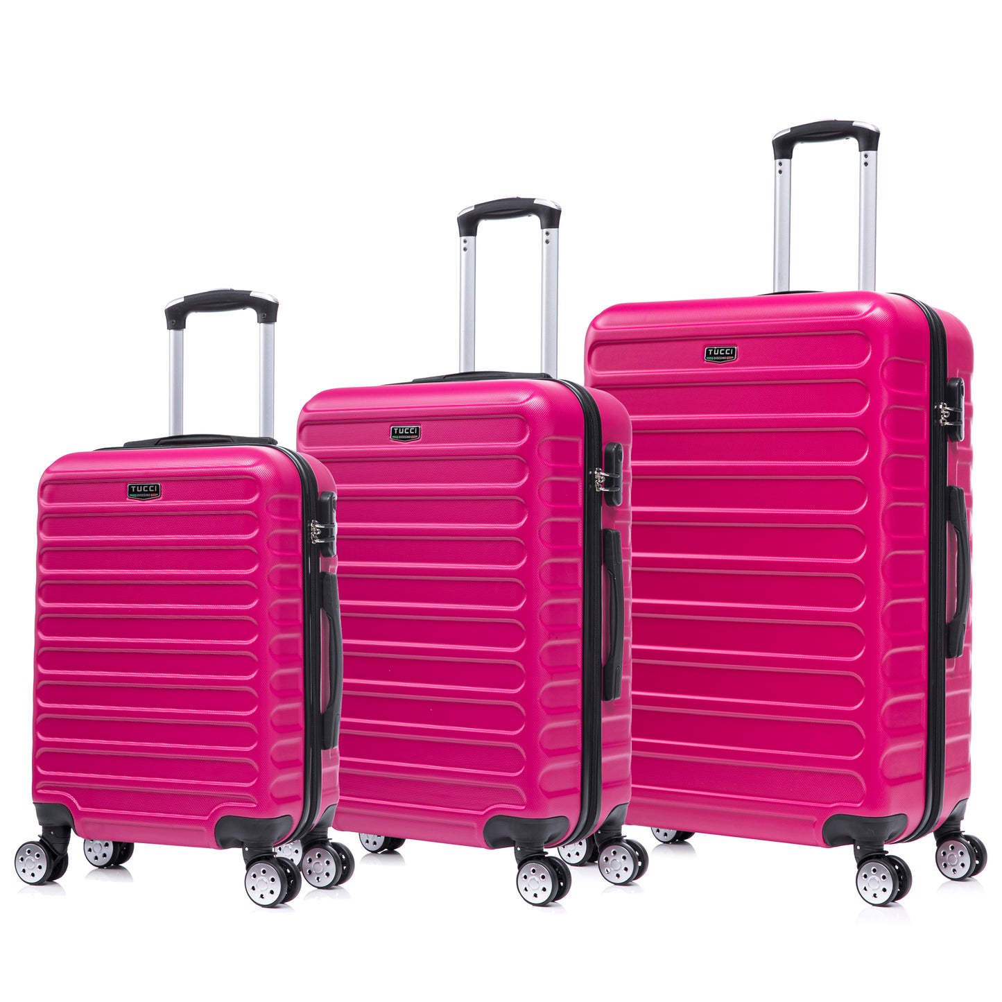 TUCCI Italy CARRAVIA 3PC Hardside Luggage Set (20", 24", 28")