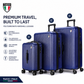 TUCCI LINEA  3-Piece Expandable Hardside Spinner Luggage Set, 20/28/30 Inches