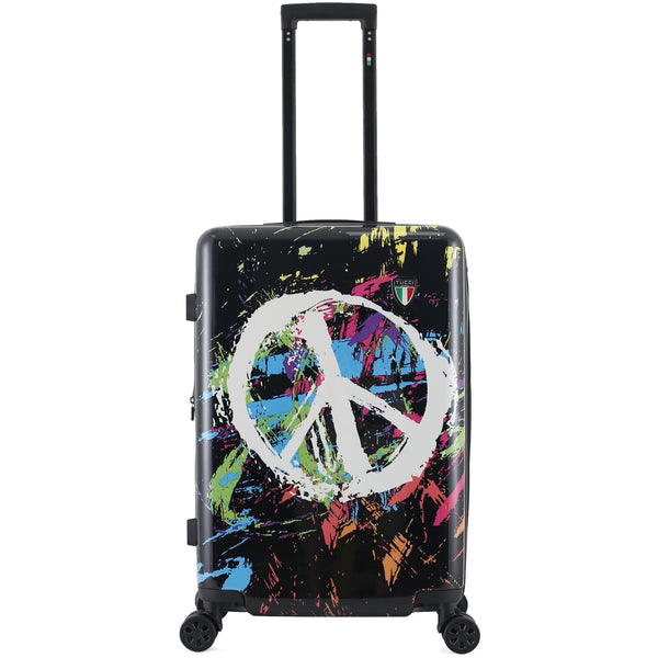 TUCCI Italy Spray Art Peace In The World 20" Luggage Suitcase