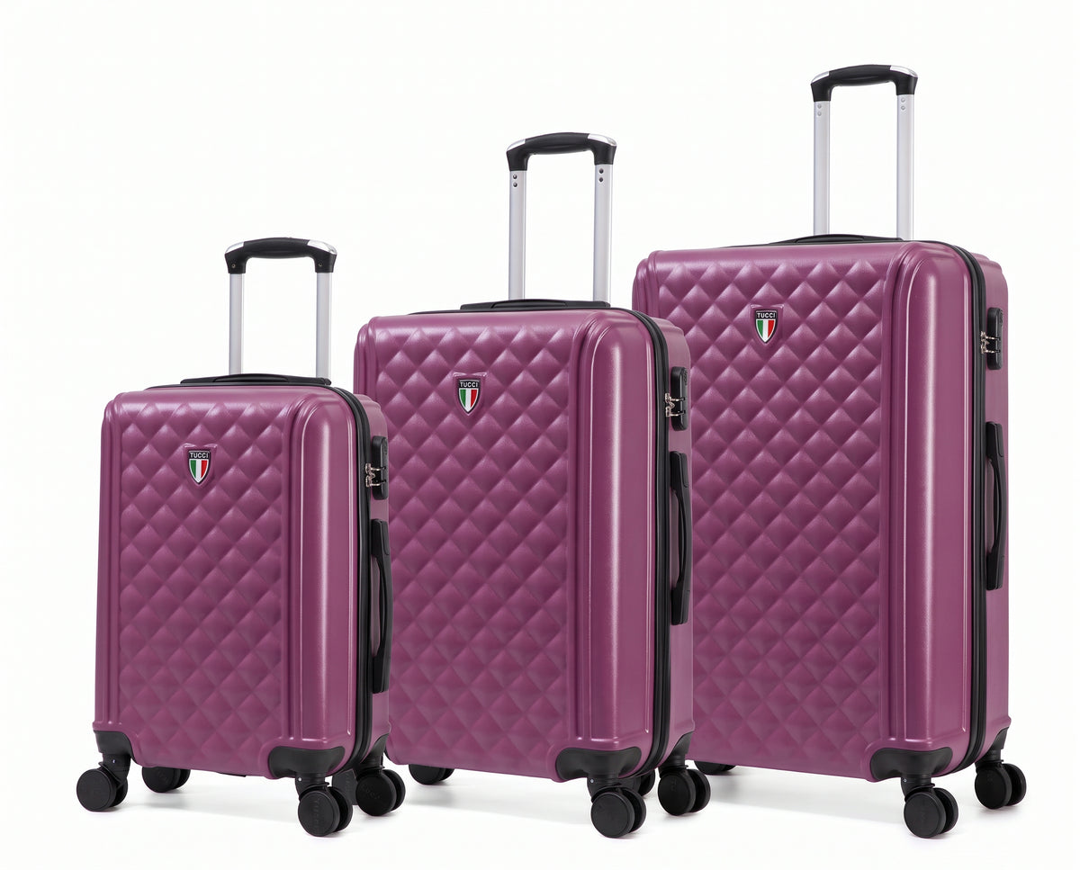 TUCCI Italy Soffio 3 Piece Hard side Set 20", 24", 28"