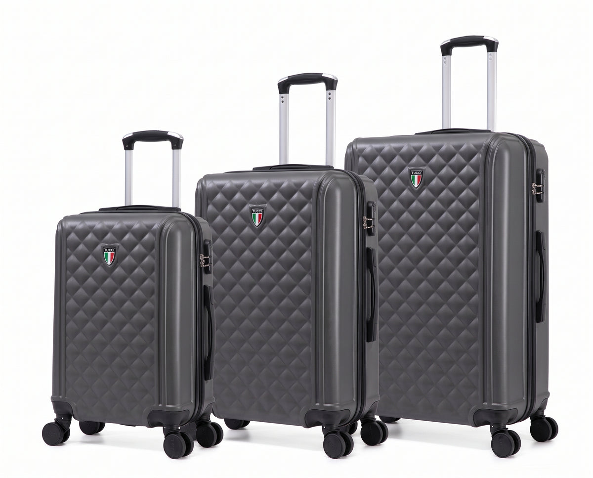 TUCCI Italy Soffio 3 Piece Hard side Set 20", 24", 28"