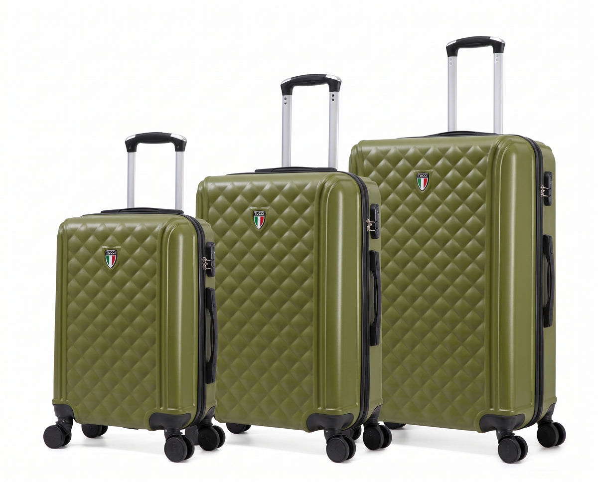 TUCCI Italy Soffio 3 Piece Hard side Set 20", 24", 28"