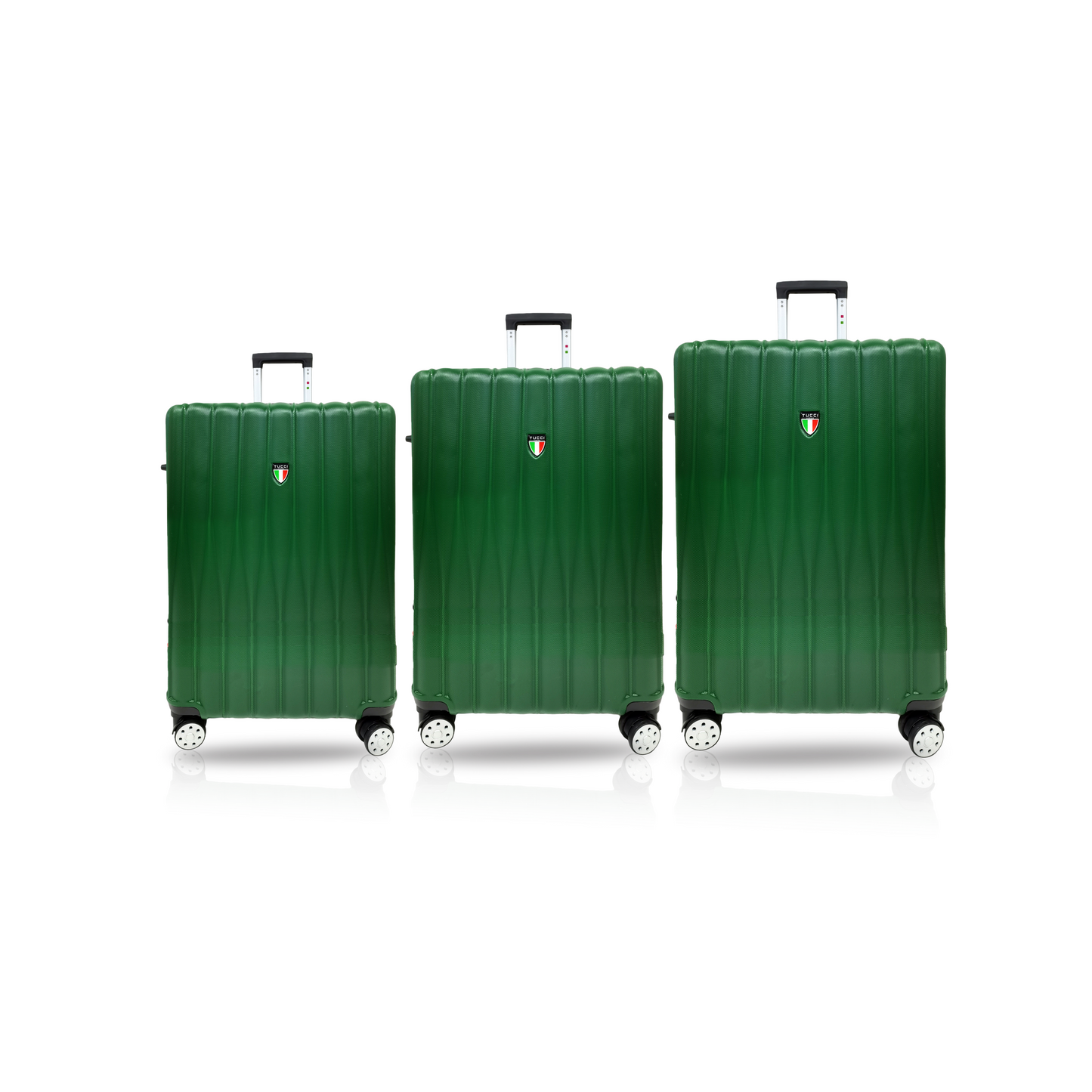 TUCCI Italy BARATRO 3PC Hardside Luggage Set (20", 24", 28")