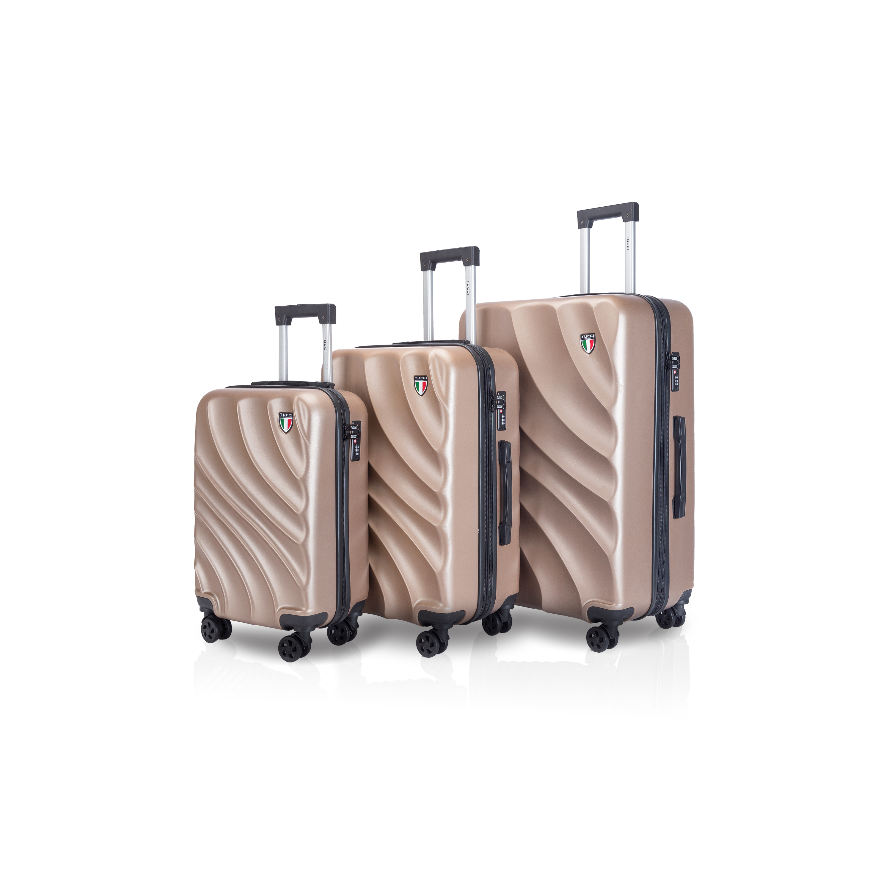 TUCCI CREMOSA ABS 3 PC (20", 24", 28") Luggage Set