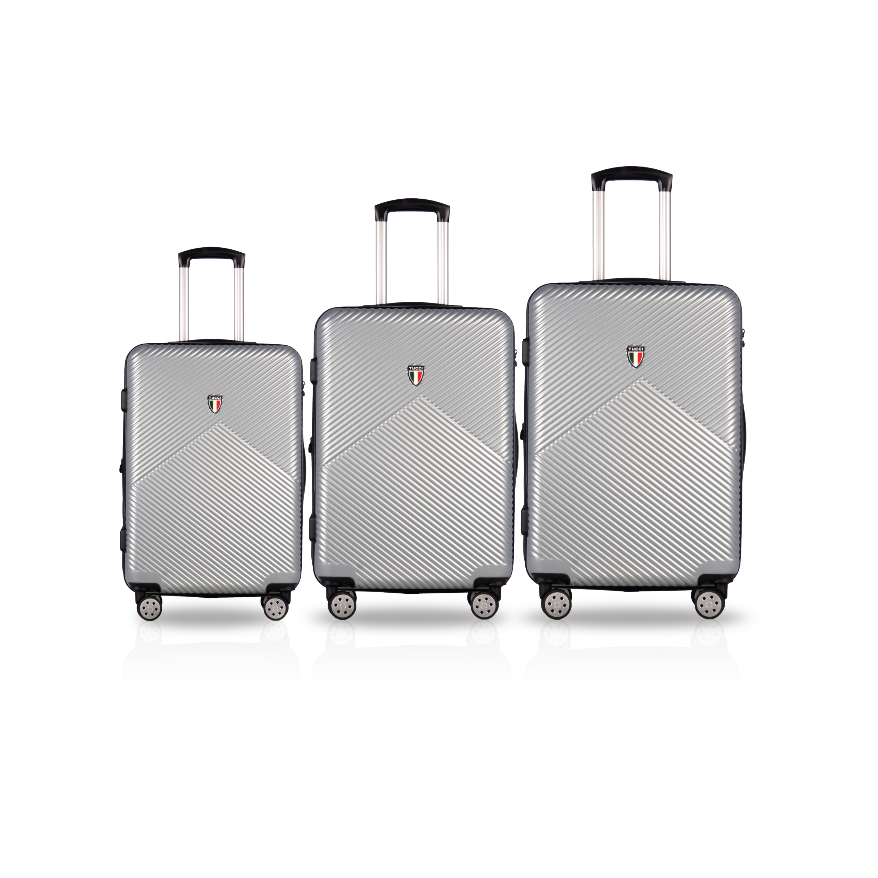 TUCCI Italy SALITA ABS 3 PC (20", 24", 28") Luggage Suitcase Set