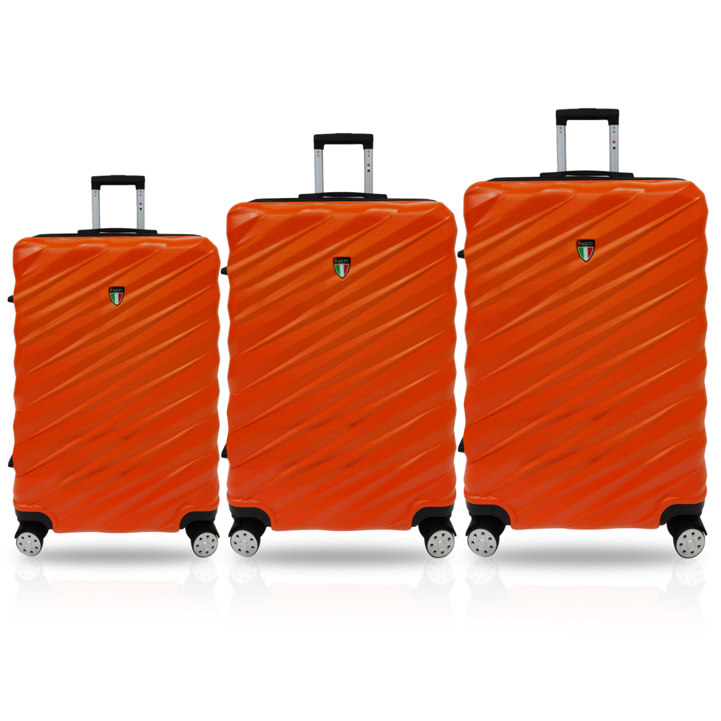 TUCCI Italy STORTO 3PC Hardside Luggage Set (20", 24", 28")