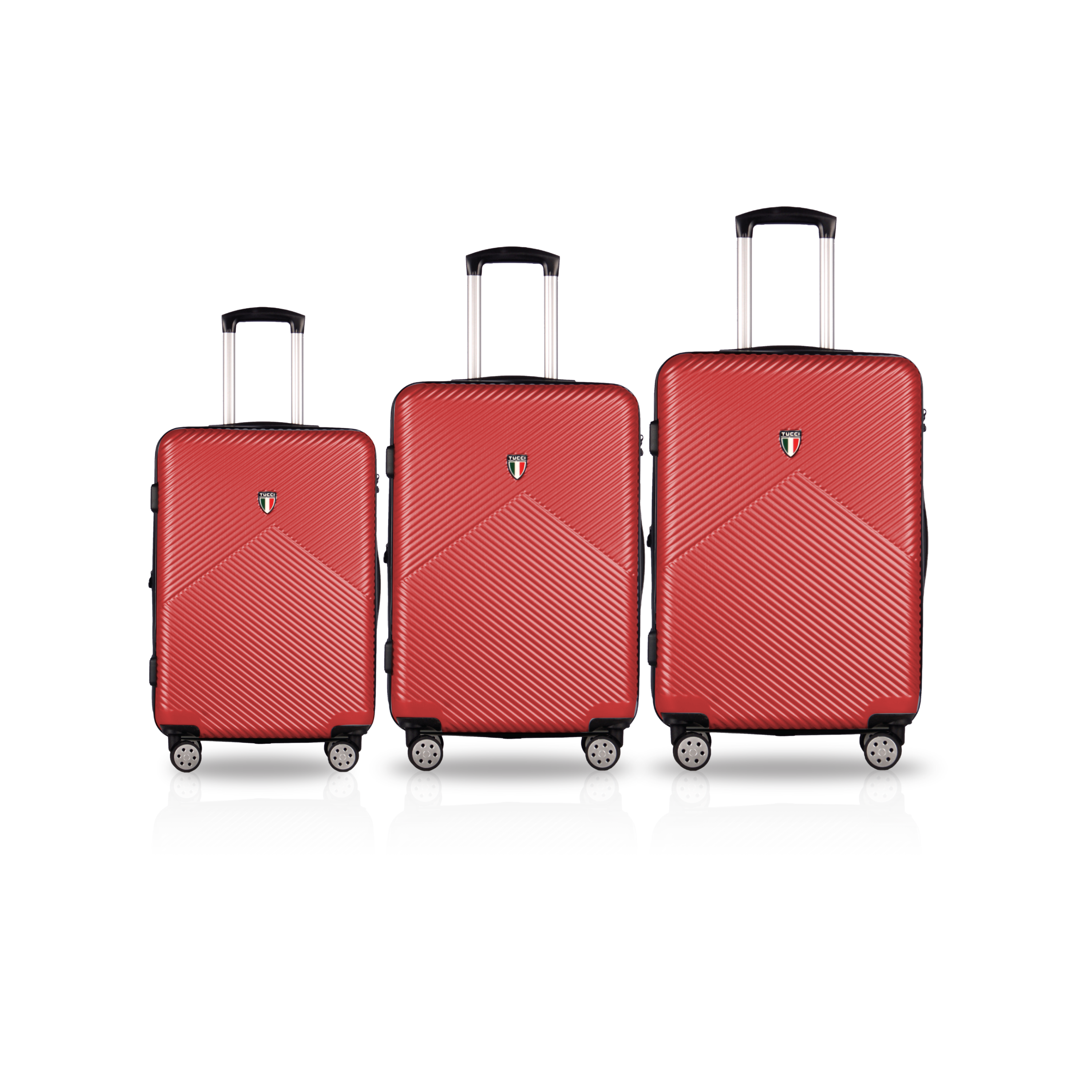 TUCCI Italy SALITA ABS 3 PC (20", 24", 28") Luggage Suitcase Set