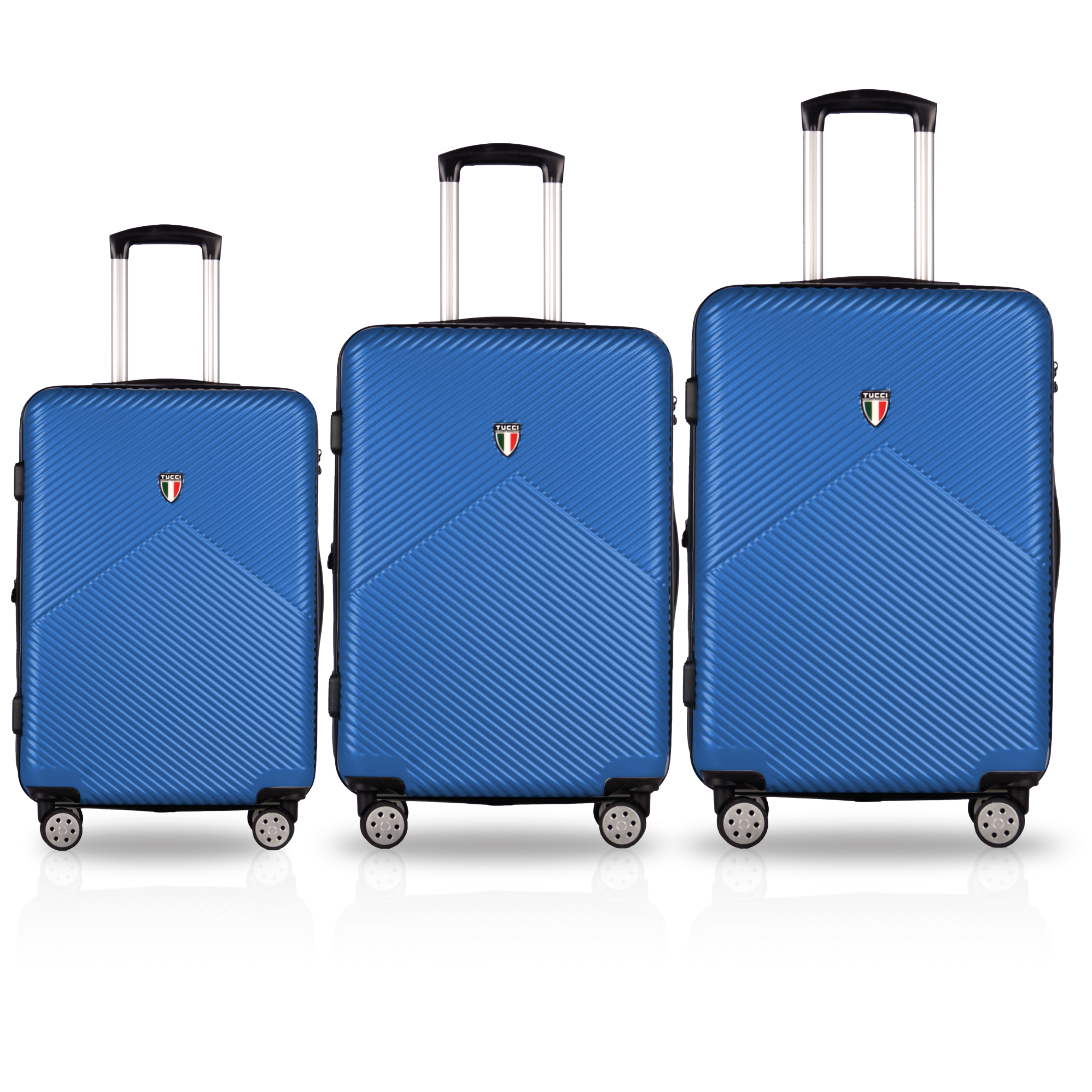 TUCCI Italy SALITA ABS 3 PC (20", 24", 28") Luggage Suitcase Set