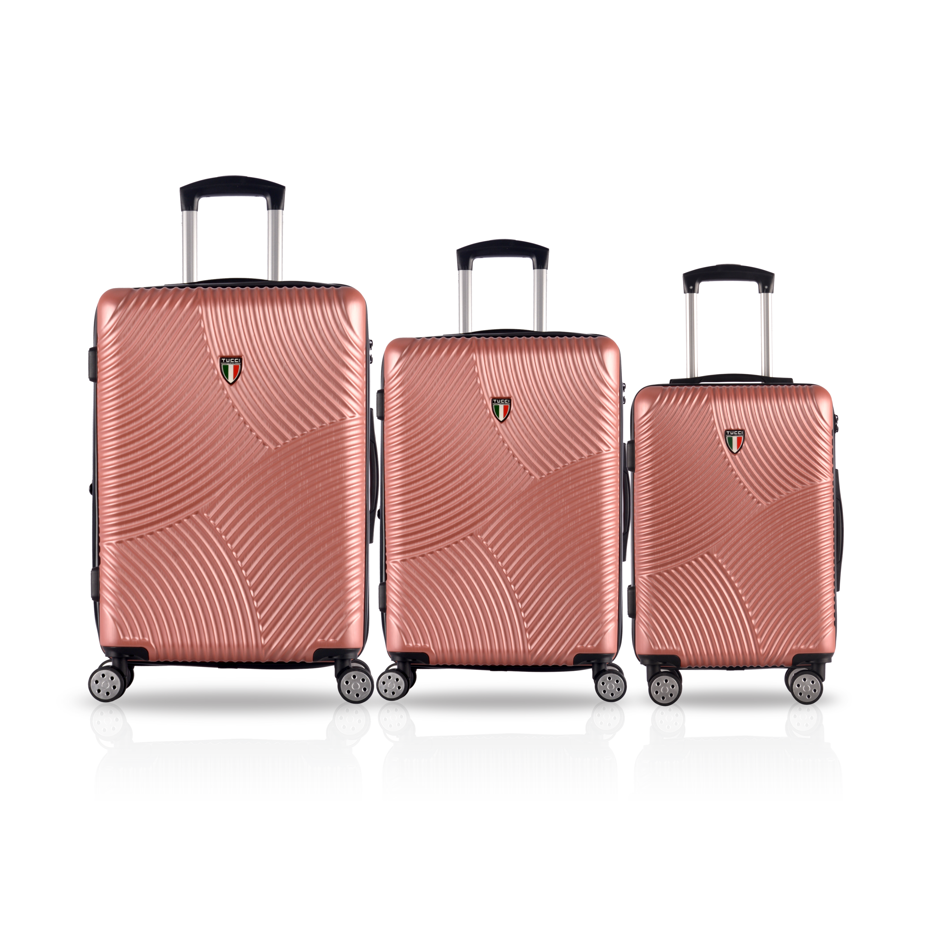 TUCCI Italy SROTOLARE ABS 3 PC (20", 24", 28") Suitcase Set