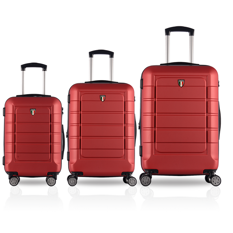 TUCCI Italy CONSOLE ABS 3 PC (20", 24", 28") Luggage Suitcase Set
