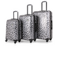 TUCCI Italy WINTER LEOPARD 3 PC (20", 24", 28") Luggage Suitcase Set