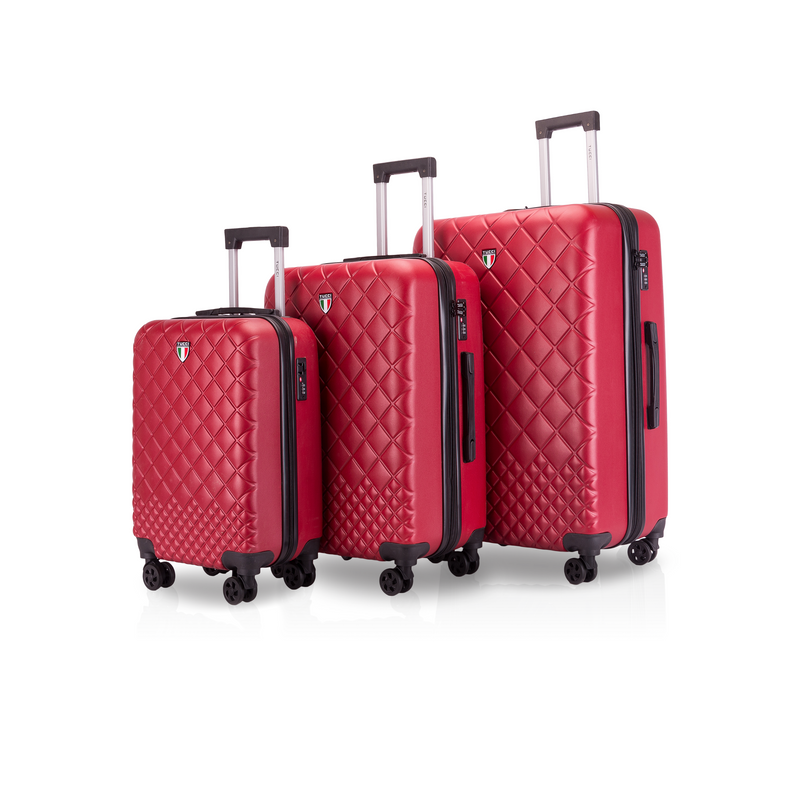 TUCCI Italy TRAPUNTA ABS (20", 24", 28") 3 PC Suitcase Set