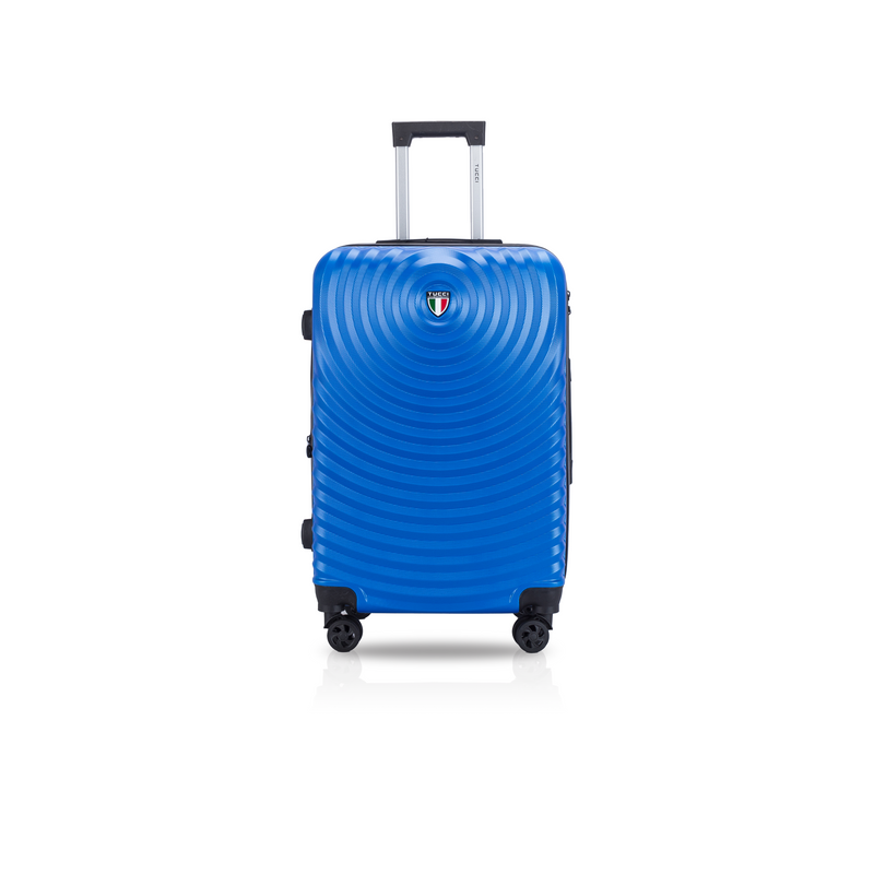 Tucci Italy Genesi Textured Hardshell 3-Piece Luggage Set - Red