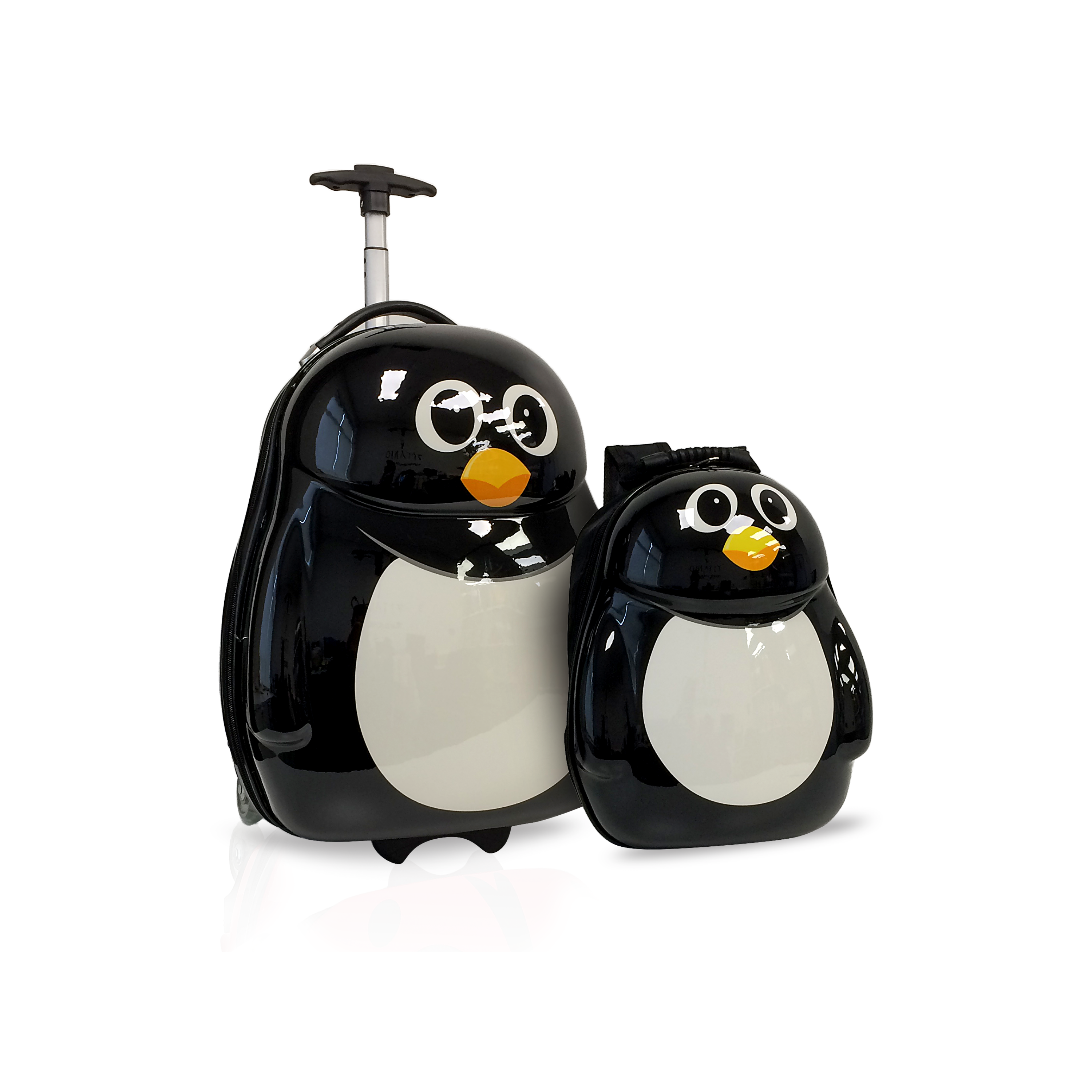 TUCCI Italy PENGUIN BUDDY 2 PC Backpack Suitcase (16', 13') Kids Set