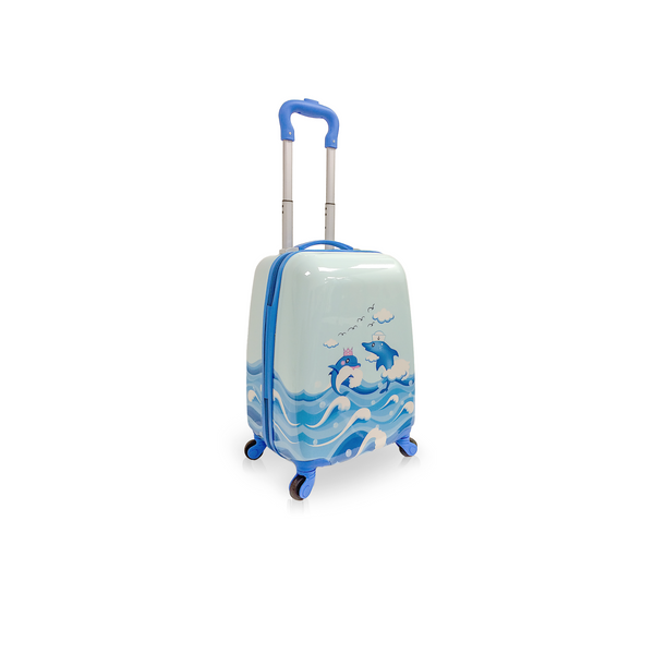 TUCCI Italy CHIRPY DOLPHIN 18" Travel Kids Suitcase