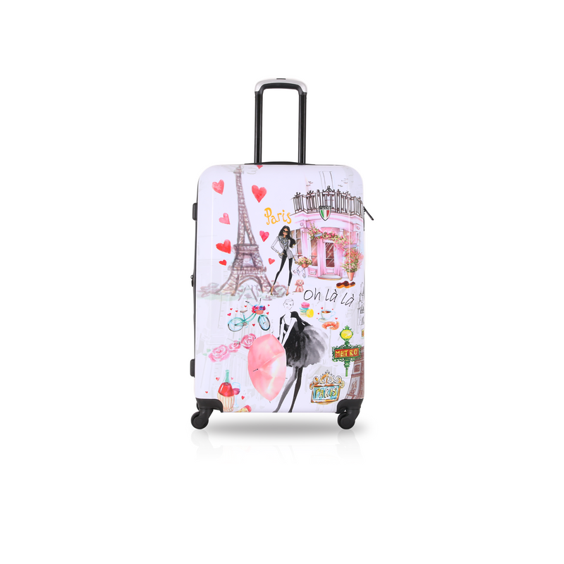 TUCCI Italy PARIS LOVE 24" Medium Travel Luggage Suitcase
