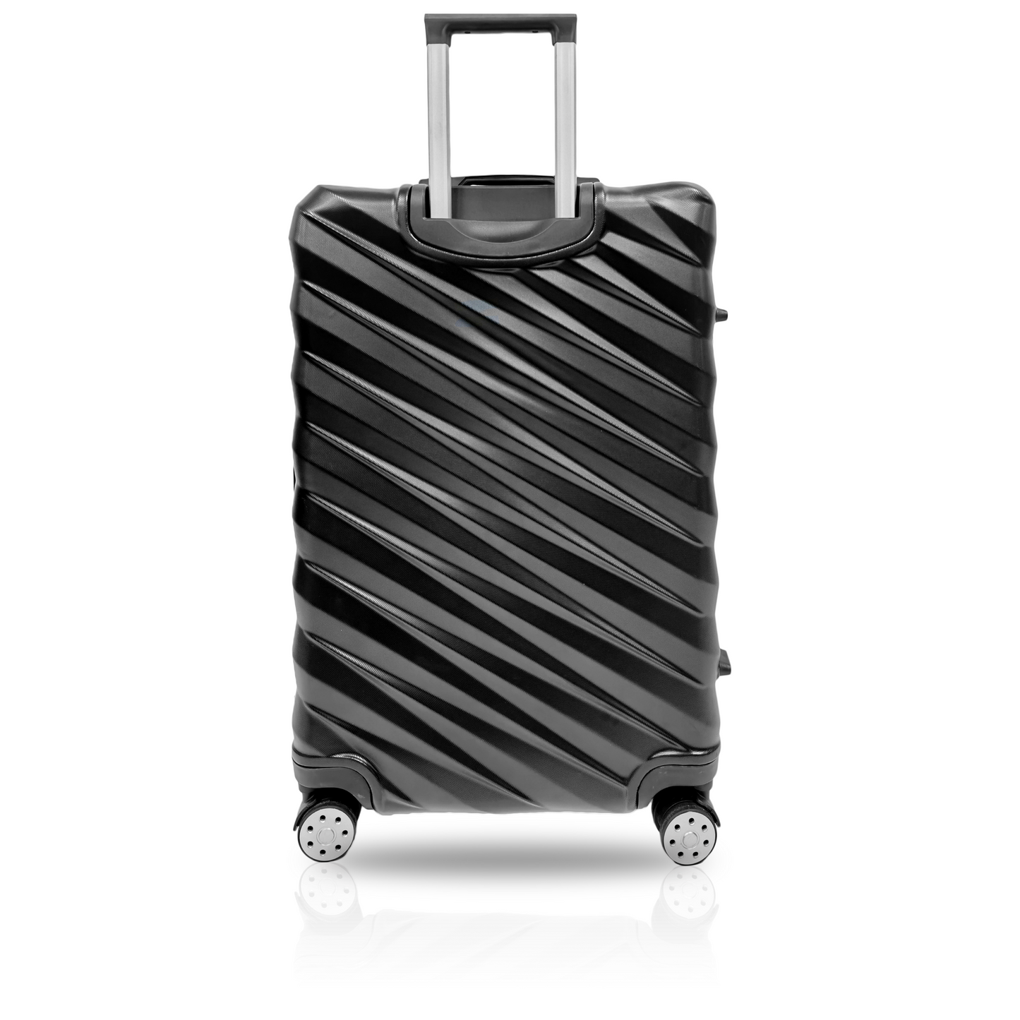 TUCCI Italy STORTO ABS 20" Carry On Luggage Suitcase Black | Silver| Orange