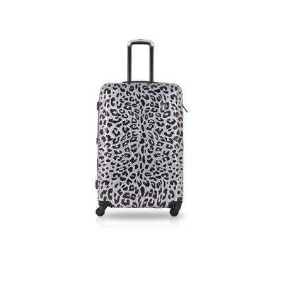 TUCCI Italy 28" Winter Leopard Fashion Spinner Wheel Luggage