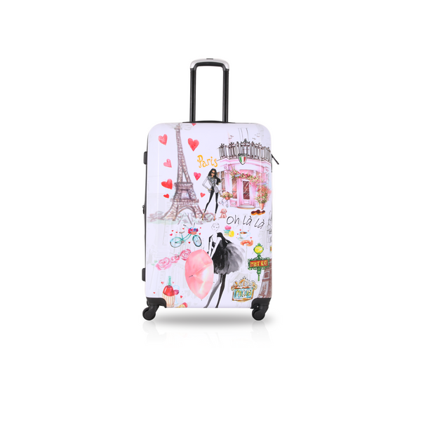 TUCCI PARIS LOVE 20" Art Travel Carry On Luggage Suitcase